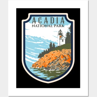 Acadia National Park Emblem Posters and Art